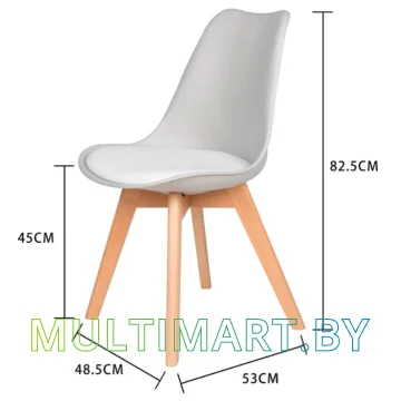 Стул LoftyHome Elm VC1007S-W (белый) картинка 3